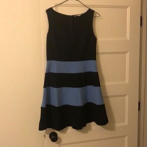 Navy/ light blue dress